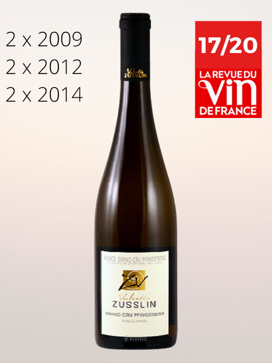 Domaine Valentin Zusslin - Riesling Grand Cru Pfingstberg Verticale 2014/2012/2009  - Case - 6 x 750 ml
